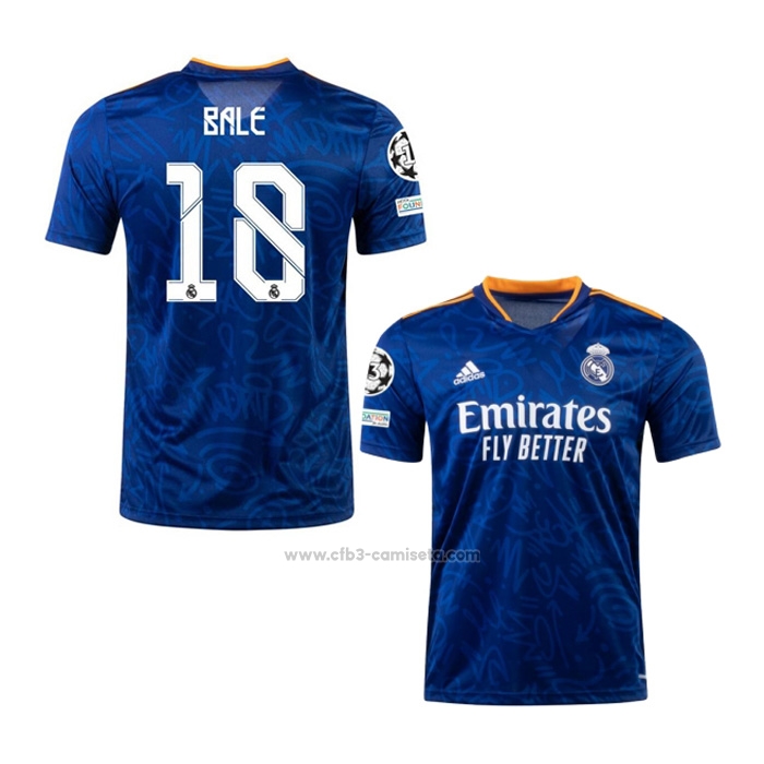 Camiseta Real Madrid Jugador Bale Segunda 2021-2022